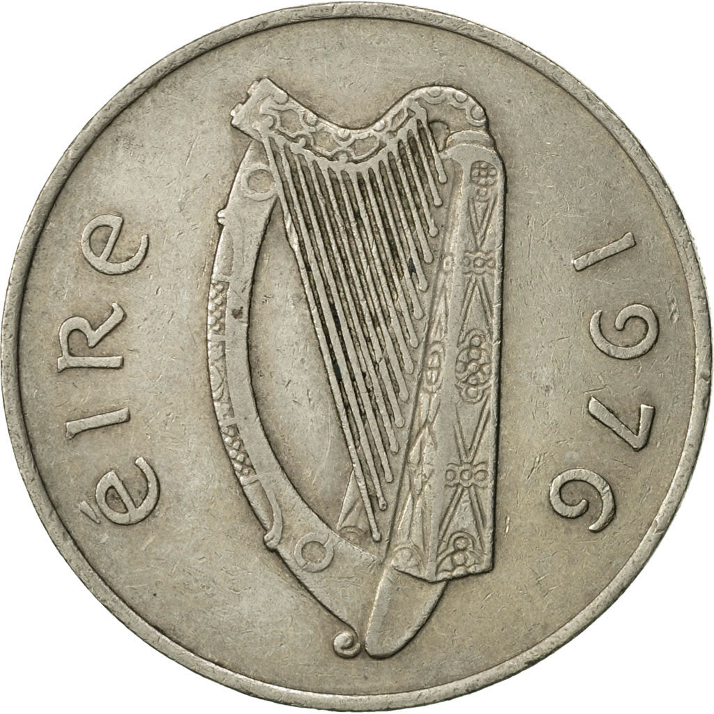 Coin, IRELAND REPUBLIC, 10 Pence, 1976, EF(40-45), Copper-nickel, KM:23