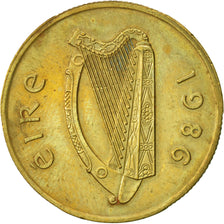 Coin, IRELAND REPUBLIC, 20 Pence, 1986, AU(55-58), Nickel-Bronze, KM:25