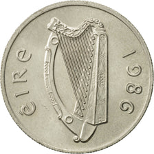 Coin, IRELAND REPUBLIC, 5 Pence, 1986, AU(55-58), Copper-nickel, KM:22