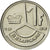 Munten, België, Franc, 1989, ZF, Nickel Plated Iron, KM:171