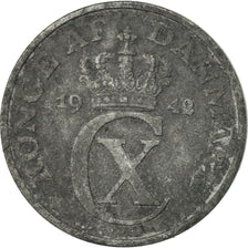 Coin, Denmark, Frederik IX, Ore, 1949, Copenhagen, VF(20-25), Zinc, KM:839.1