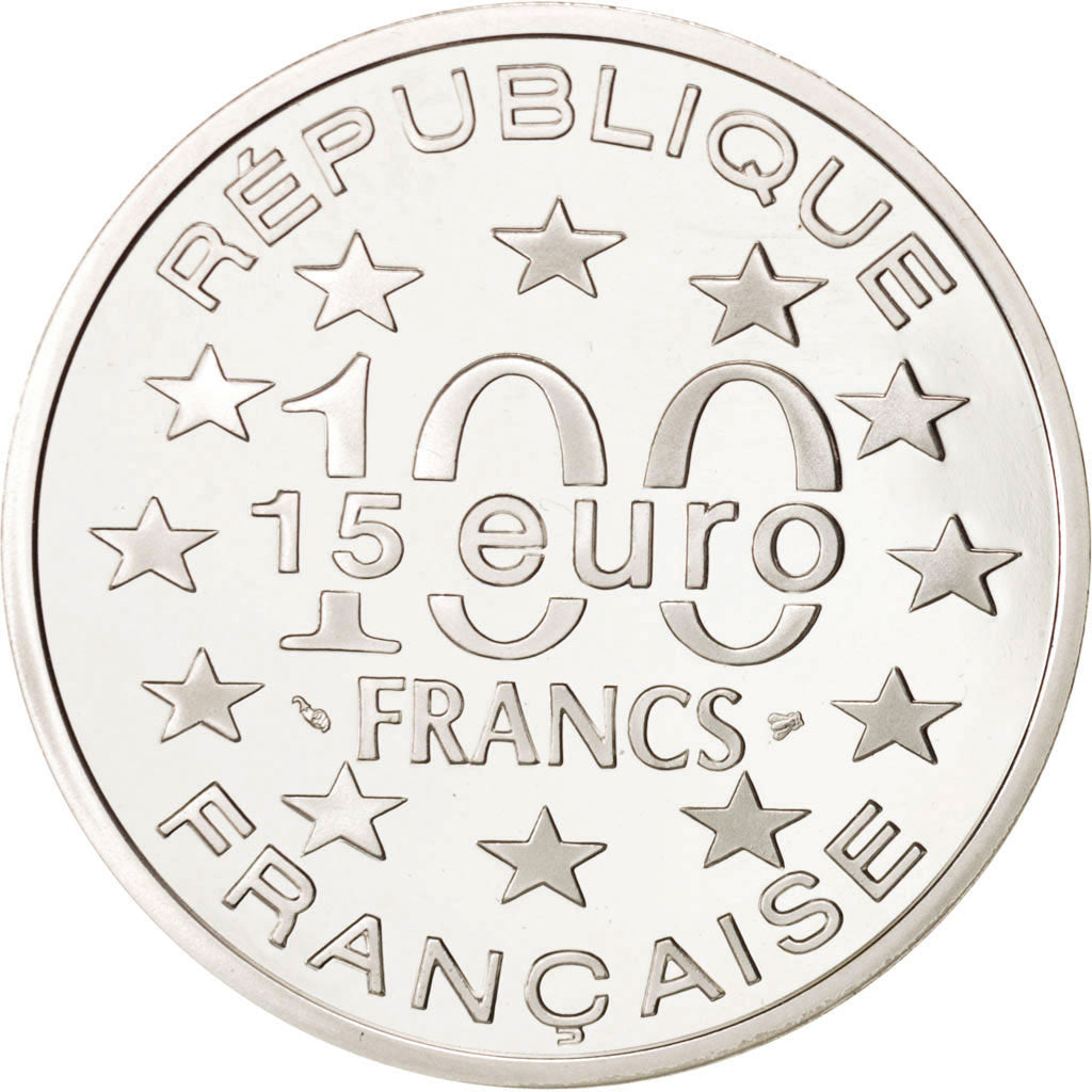 Francia, 100 Francs-15 Euro, 1997, Paris, FDC, Argento, KM:1191