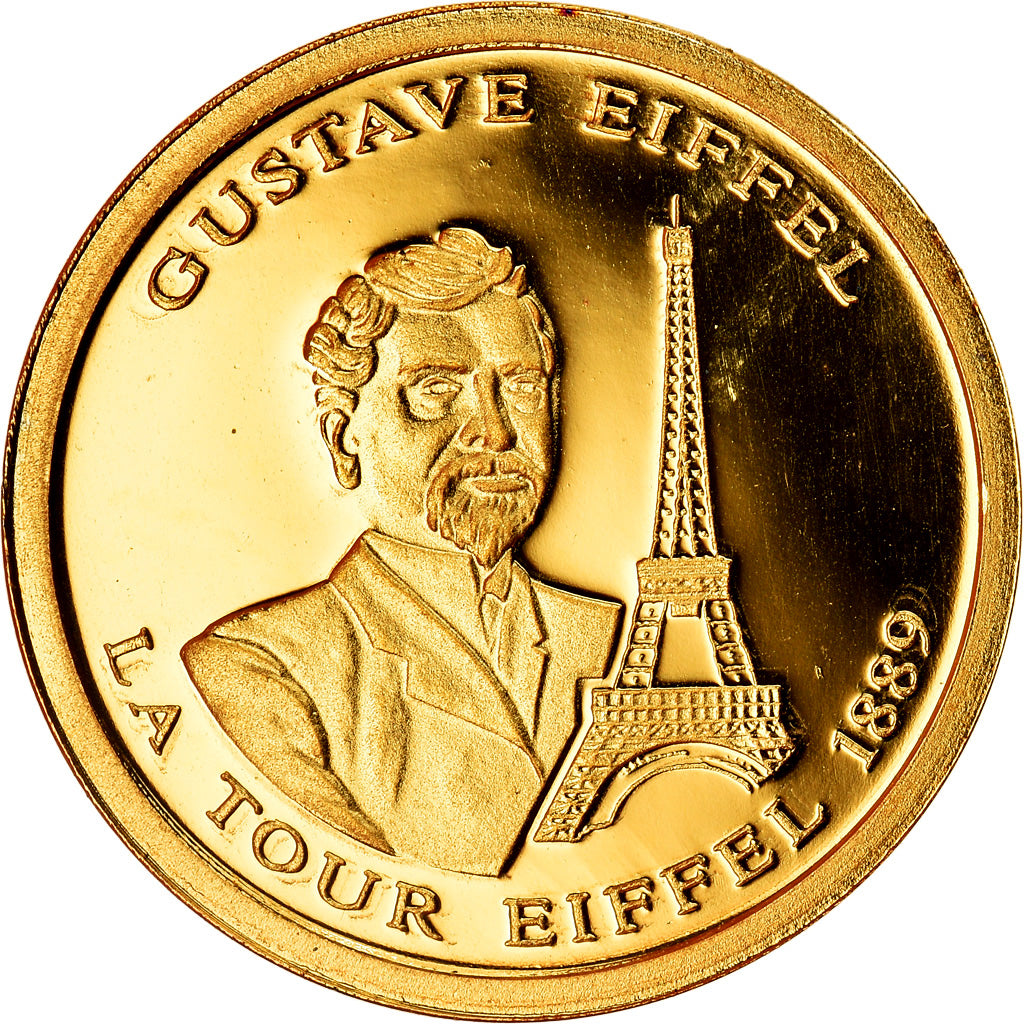 France, Medal, Gustave Eiffel, MS(65-70), Gold