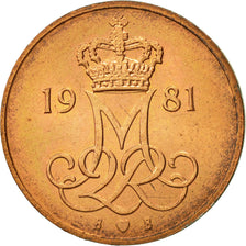 Coin, Denmark, Margrethe II, 5 Öre, 1981, Copenhagen, AU(55-58), Copper Clad