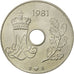 Monnaie, Danemark, Margrethe II, 25 Öre, 1981, Copenhagen, SUP, Copper-nickel