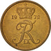Coin, Denmark, Frederik IX, 5 Öre, 1972, Copenhagen, AU(55-58), Bronze