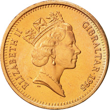 Monnaie, Gibraltar, Elizabeth II, 2 Pence, 1995, SUP+, Copper Plated Steel