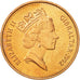 Moneda, Gibraltar, Elizabeth II, Penny, 1992, EBC+, Bronce, KM:20