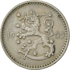 Moneda, Finlandia, Markka, 1933, MBC, Cobre - níquel, KM:30
