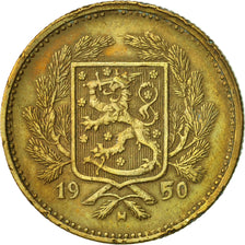 Finland, 5 Markkaa, 1950, EF(40-45), Brass, KM:31a