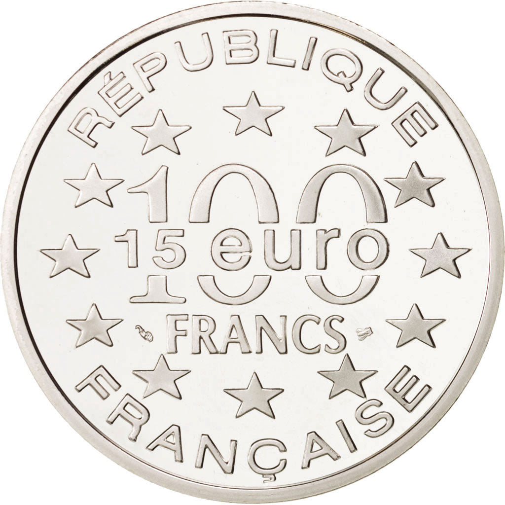 Moneta, Francia, 100 Francs-15 Euro, 1997, Paris, FDC, Argento, KM:1176