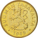 Coin, Finland, 50 Penniä, 1969, AU(50-53), Aluminum-Bronze, KM:48