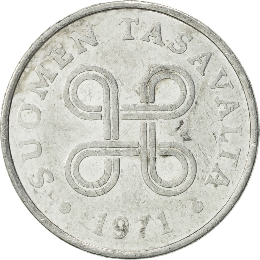 Coin, Finland, Penni, 1971, AU(50-53), Aluminum, KM:44a