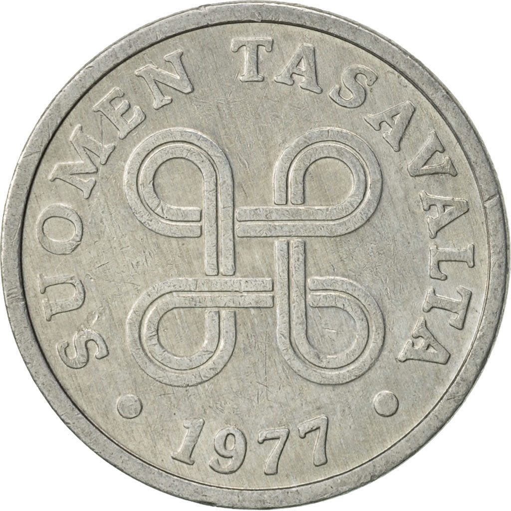 Monnaie, Finlande, 5 Pennia, 1977, TTB+, Aluminium, KM:45a