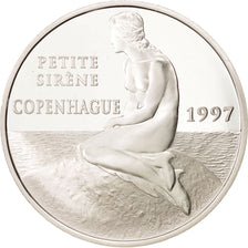France, 100 Francs-15 Euro, 1997, Copenhagen, Silver, KM:1178