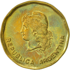 Coin, Argentina, 50 Centavos, 1985, EF(40-45), Brass, KM:99