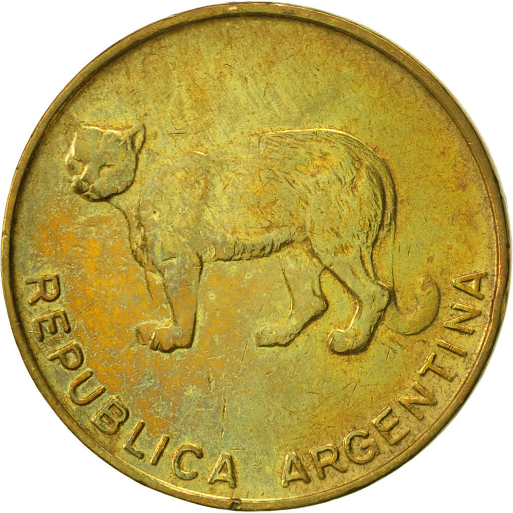 Argentina, 5 Centavos, 1986, EF(40-45), Brass, KM:97.2