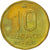 Moneta, Argentina, 10 Centavos, 1988, AU(50-53), Mosiądz, KM:98