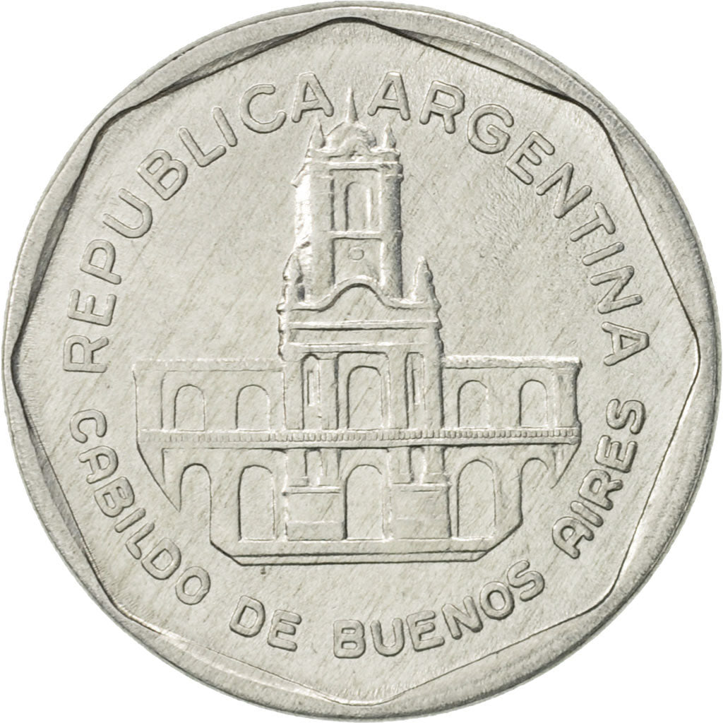 Coin, Argentina, Austral, 1989, AU(50-53), Aluminum, KM:100