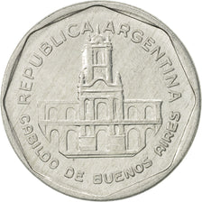 Coin, Argentina, Austral, 1989, AU(50-53), Aluminum, KM:100
