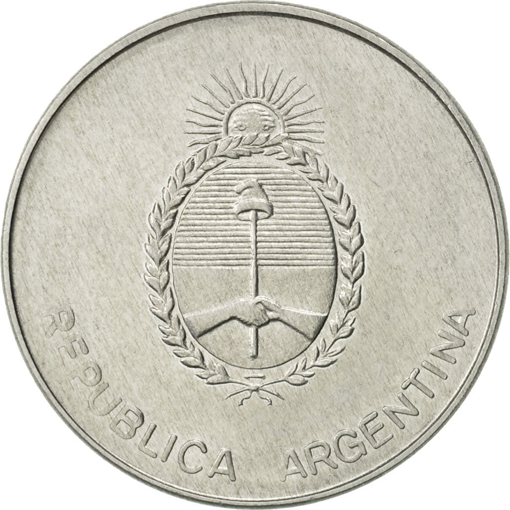 Argentina, 500 Australes, 1990, AU(50-53), Aluminum, KM:104