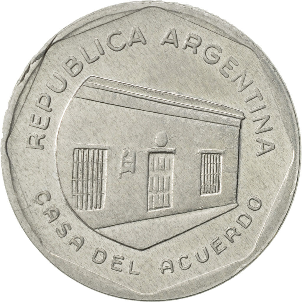 Coin, Argentina, 10 Australes, 1989, AU(55-58), Aluminum, KM:102