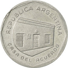 Coin, Argentina, 10 Australes, 1989, AU(55-58), Aluminum, KM:102