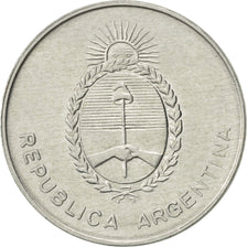 Coin, Argentina, 100 Australes, 1990, AU(55-58), Aluminum, KM:103