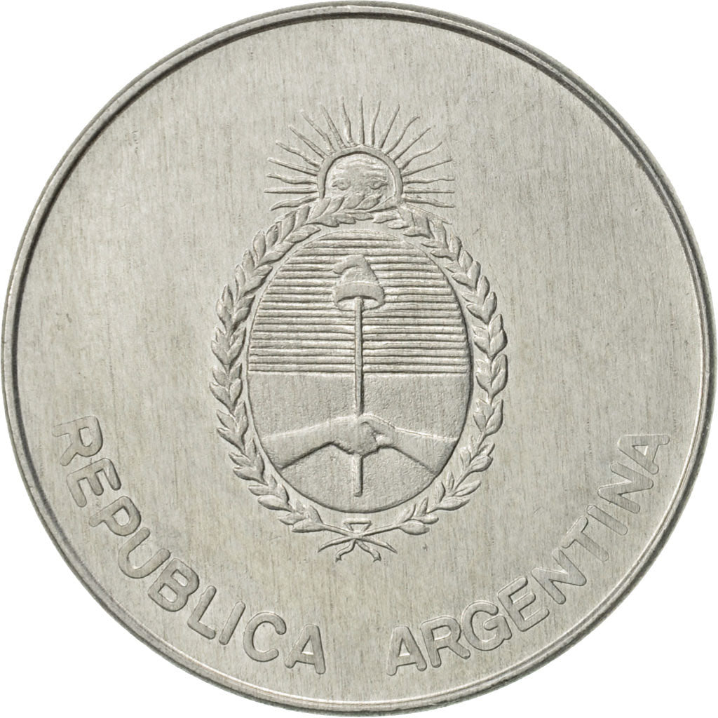 Argentina, 1000 Australes, 1990, AU(55-58), Aluminum, KM:105