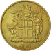 Iceland, Krona, 1961, AU(50-53), Nickel-brass, KM:12a