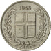 Coin, Iceland, 10 Aurar, 1946, AU(50-53), Copper-nickel, KM:10