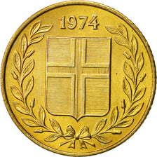 Coin, Iceland, 50 Aurar, 1974, AU(55-58), Nickel-brass, KM:17