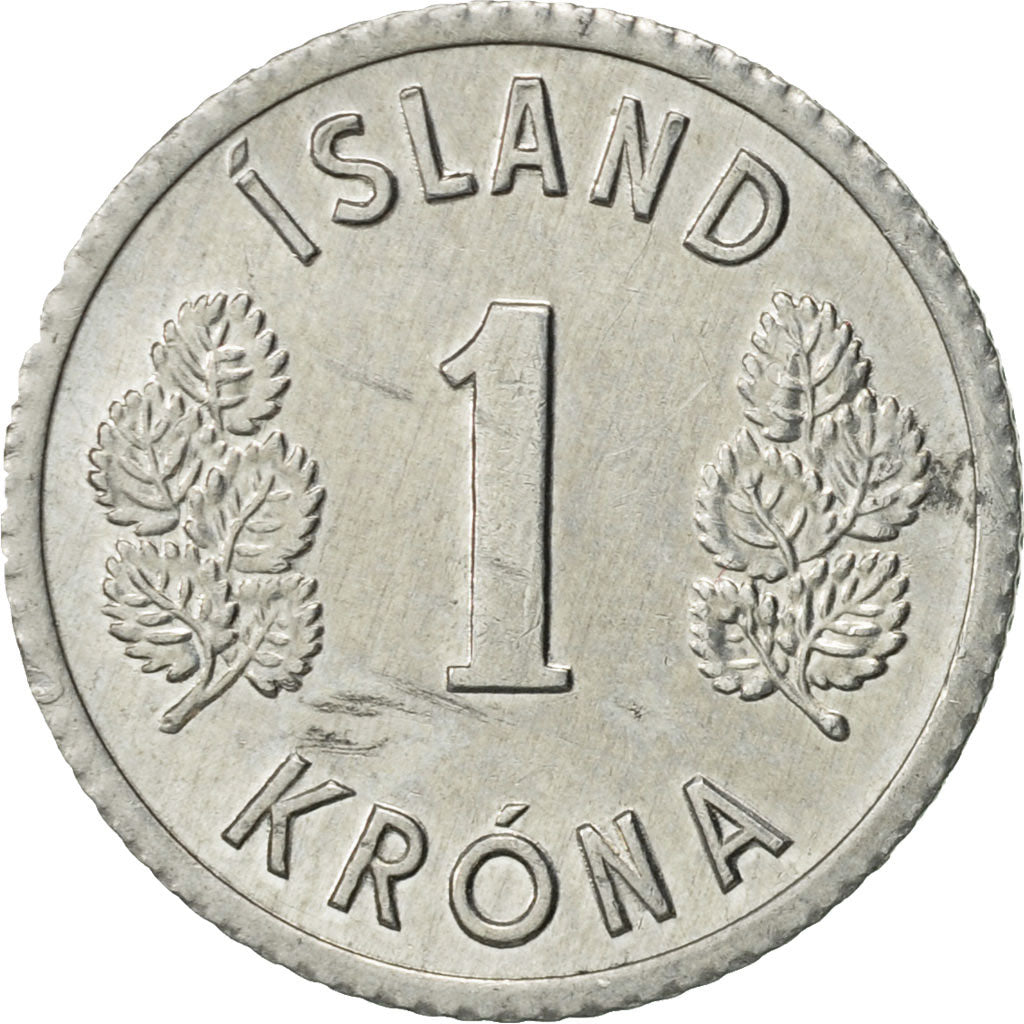 Iceland, Krona, 1978, AU(55-58), Aluminum, KM:23