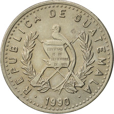 Coin, Guatemala, 10 Centavos, 1990, AU(55-58), Copper-nickel, KM:277.5