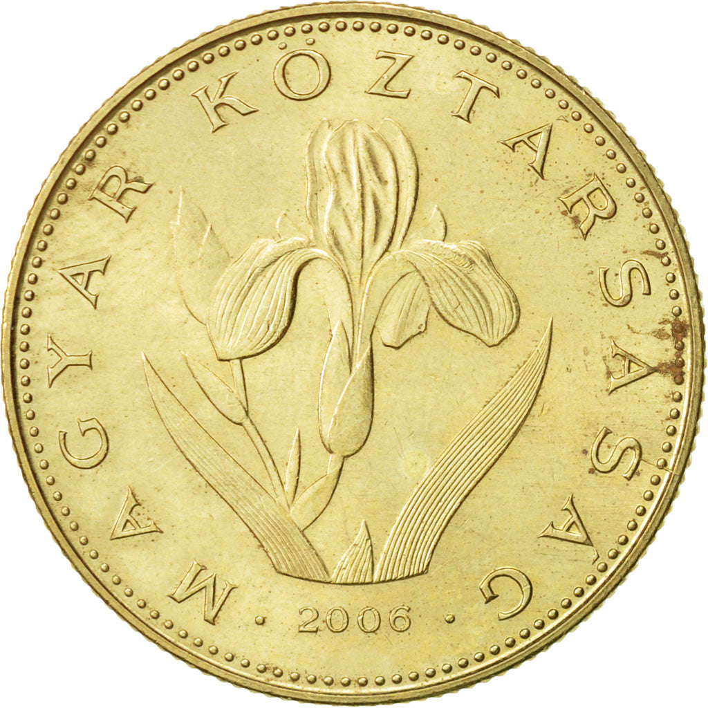 Coin, Hungary, 20 Forint, 2006, Budapest, AU(50-53), Nickel-brass, KM:696