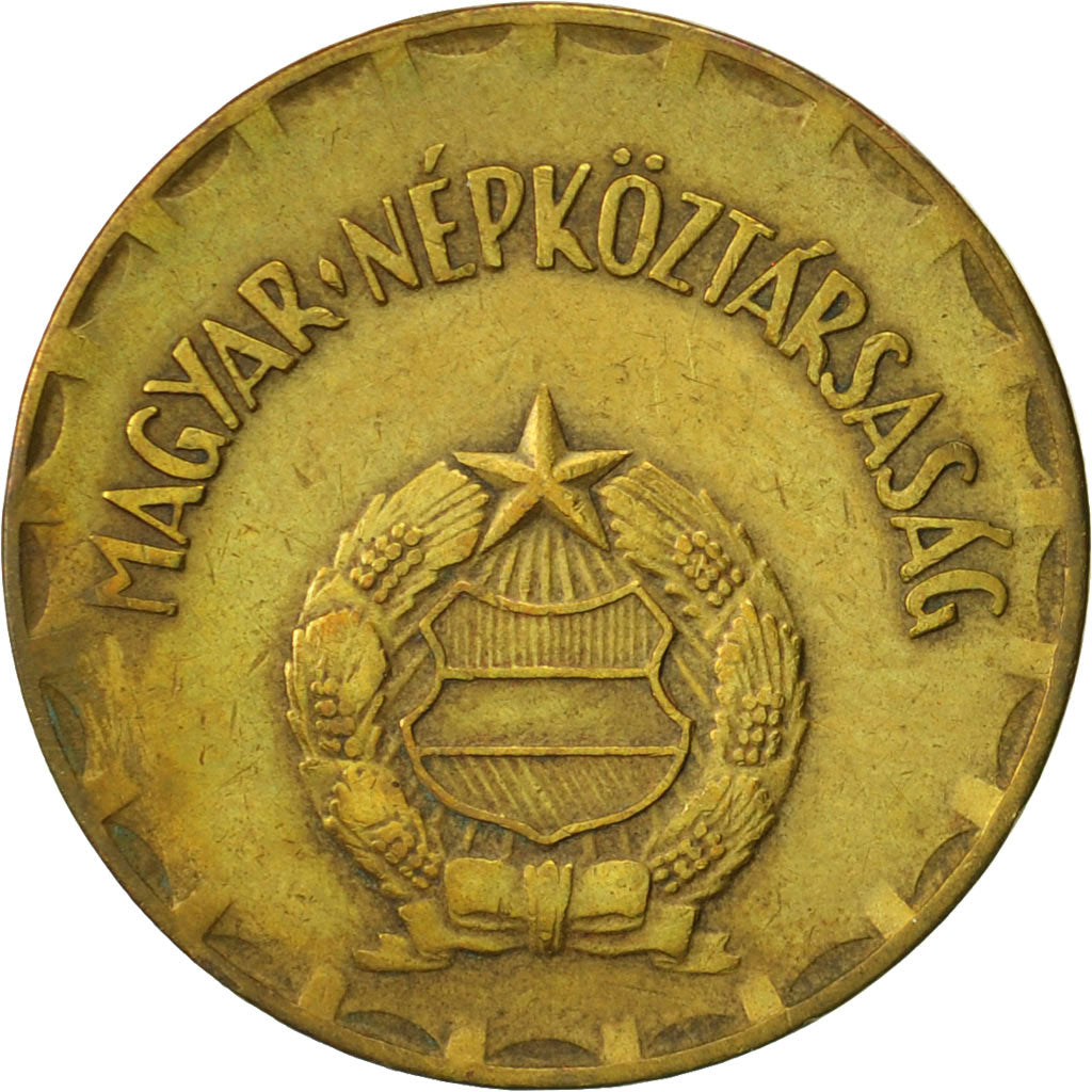 Coin, Hungary, 2 Forint, 1975, Budapest, EF(40-45), Brass, KM:591