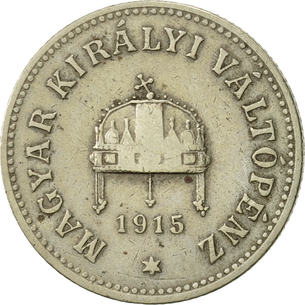 Coin, Hungary, Franz Joseph I, 10 Filler, 1915, Kormoczbanya, EF(40-45)