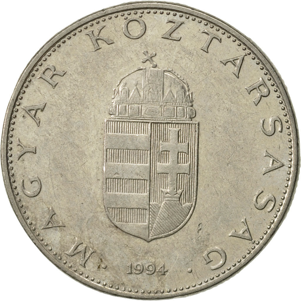 Moneta, Ungheria, 10 Forint, 1994, Budapest, BB+, Rame-nichel, KM:695