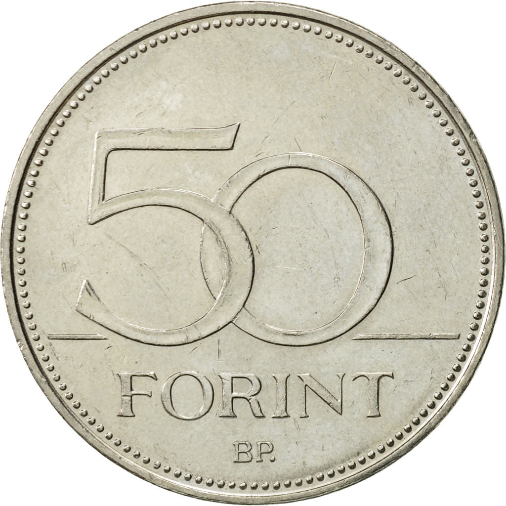 Coin, Hungary, 50 Forint, 2006, Budapest, AU(50-53), Copper-nickel, KM:697