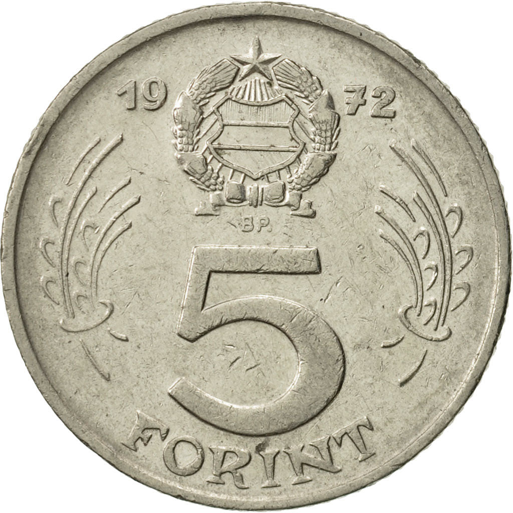 Monnaie, Hongrie, 5 Forint, 1972, Budapest, TTB+, Nickel, KM:594