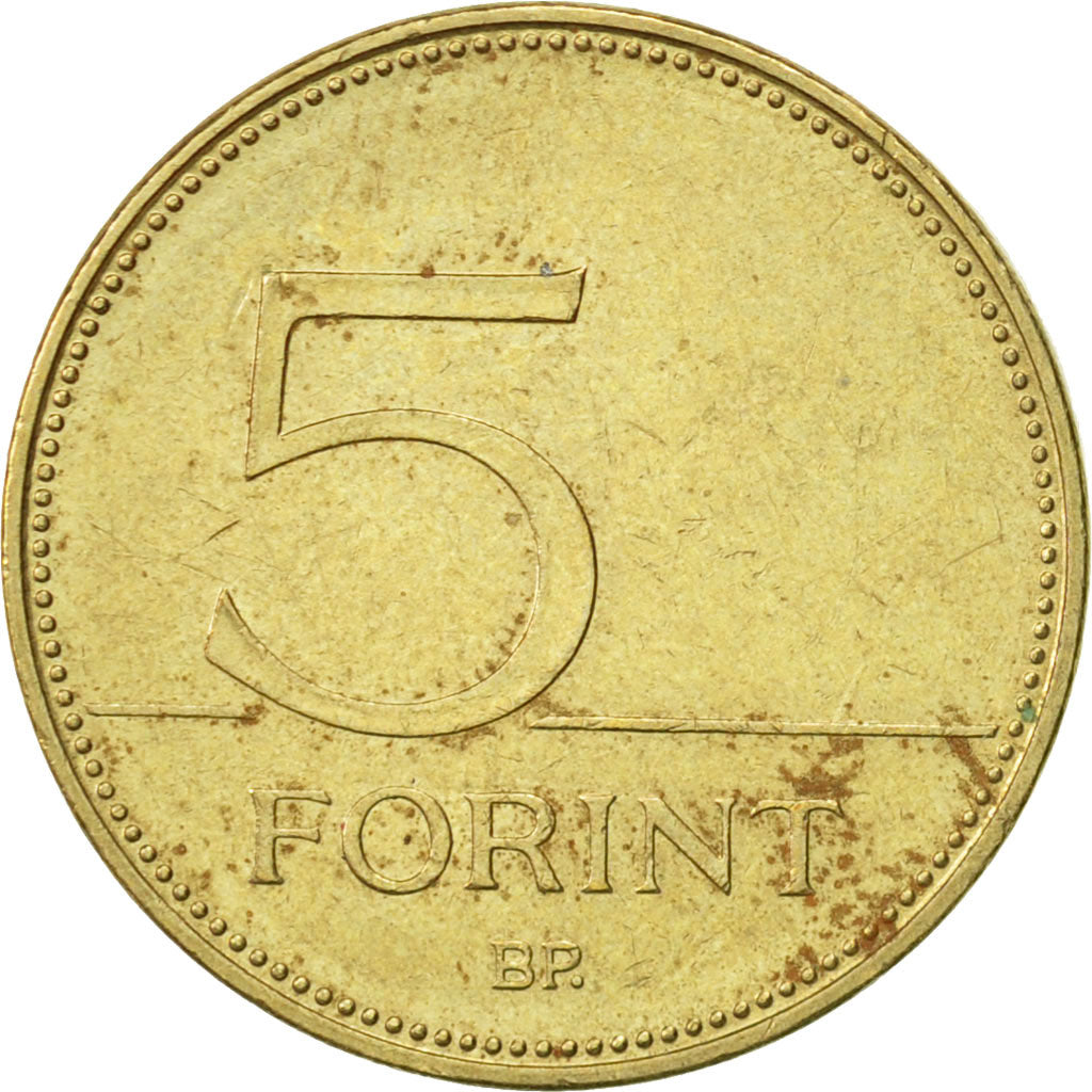 Coin, Hungary, 5 Forint, 2006, Budapest, AU(50-53), Nickel-brass, KM:694