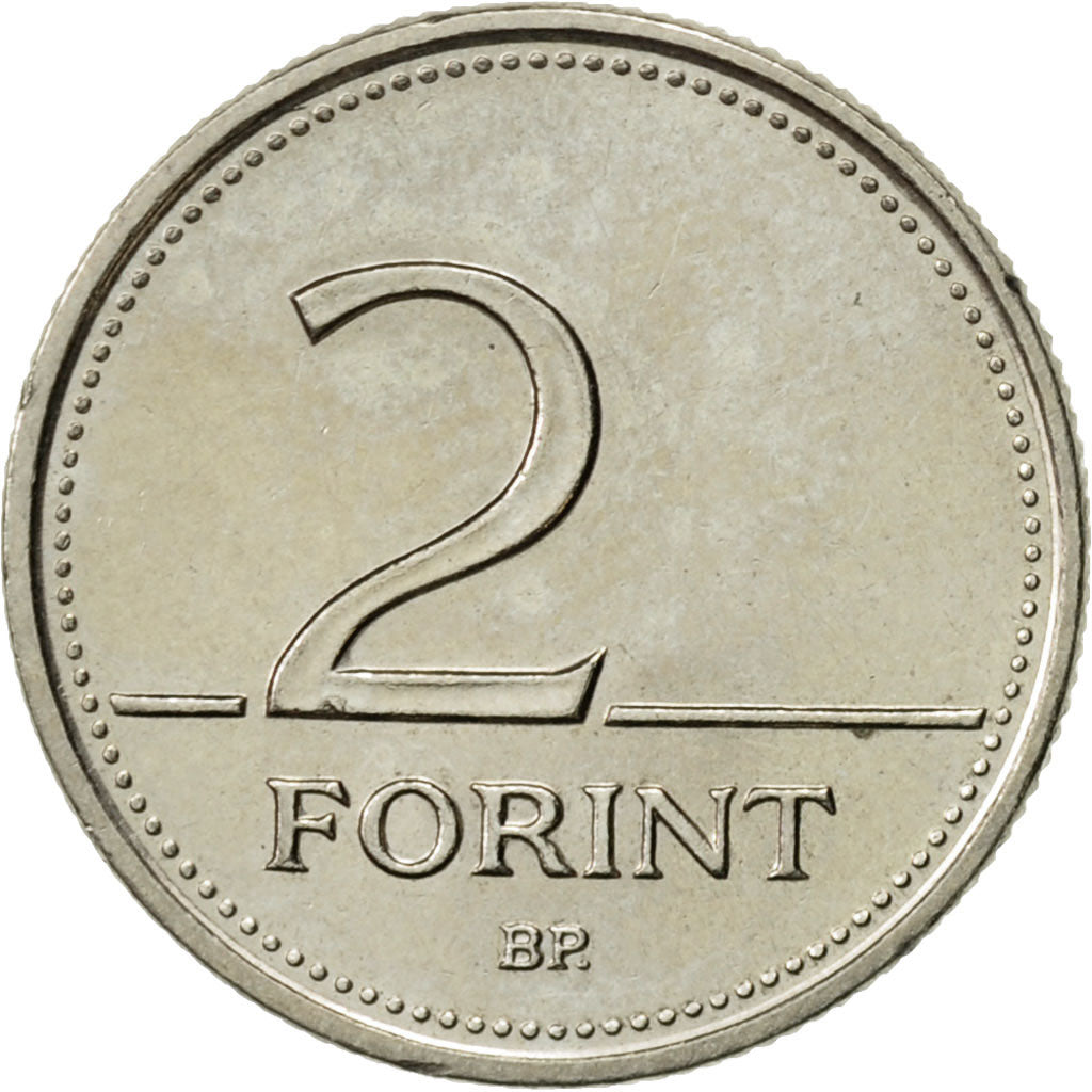 Coin, Hungary, 2 Forint, 2007, Budapest, AU(50-53), Copper-nickel, KM:693