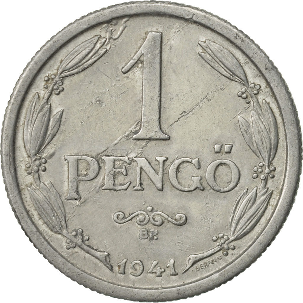 Coin, Hungary, Pengo, 1941, Budapest, AU(50-53), Aluminum, KM:521