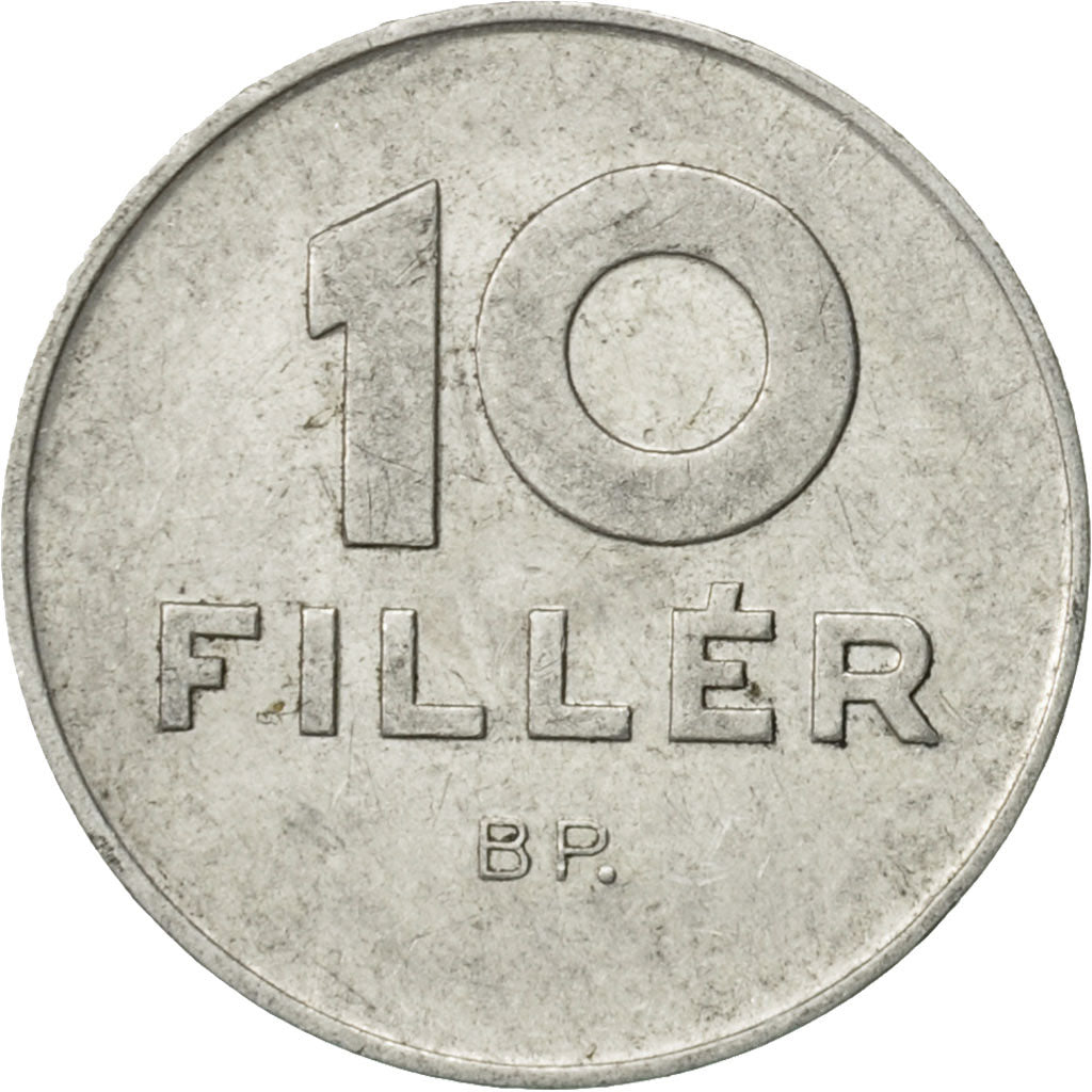 Münze, Ungarn, 10 Filler, 1969, Budapest, SS+, Aluminium, KM:572