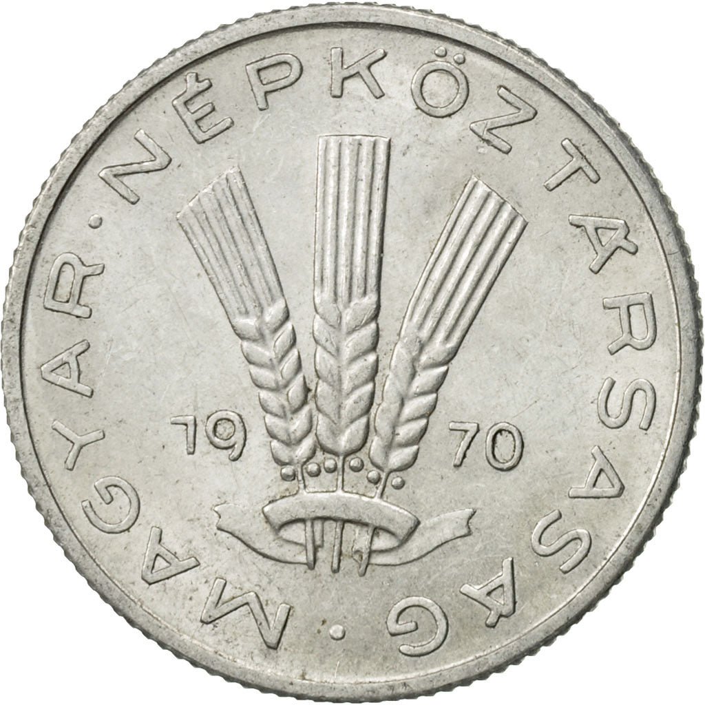 Coin, Hungary, 20 Fillér, 1970, Budapest, AU(55-58), Aluminum, KM:573