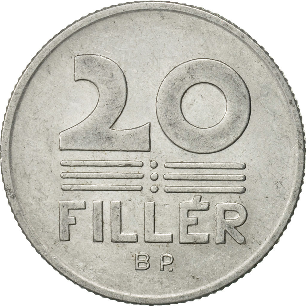 Coin, Hungary, 20 Fillér, 1970, Budapest, AU(55-58), Aluminum, KM:573
