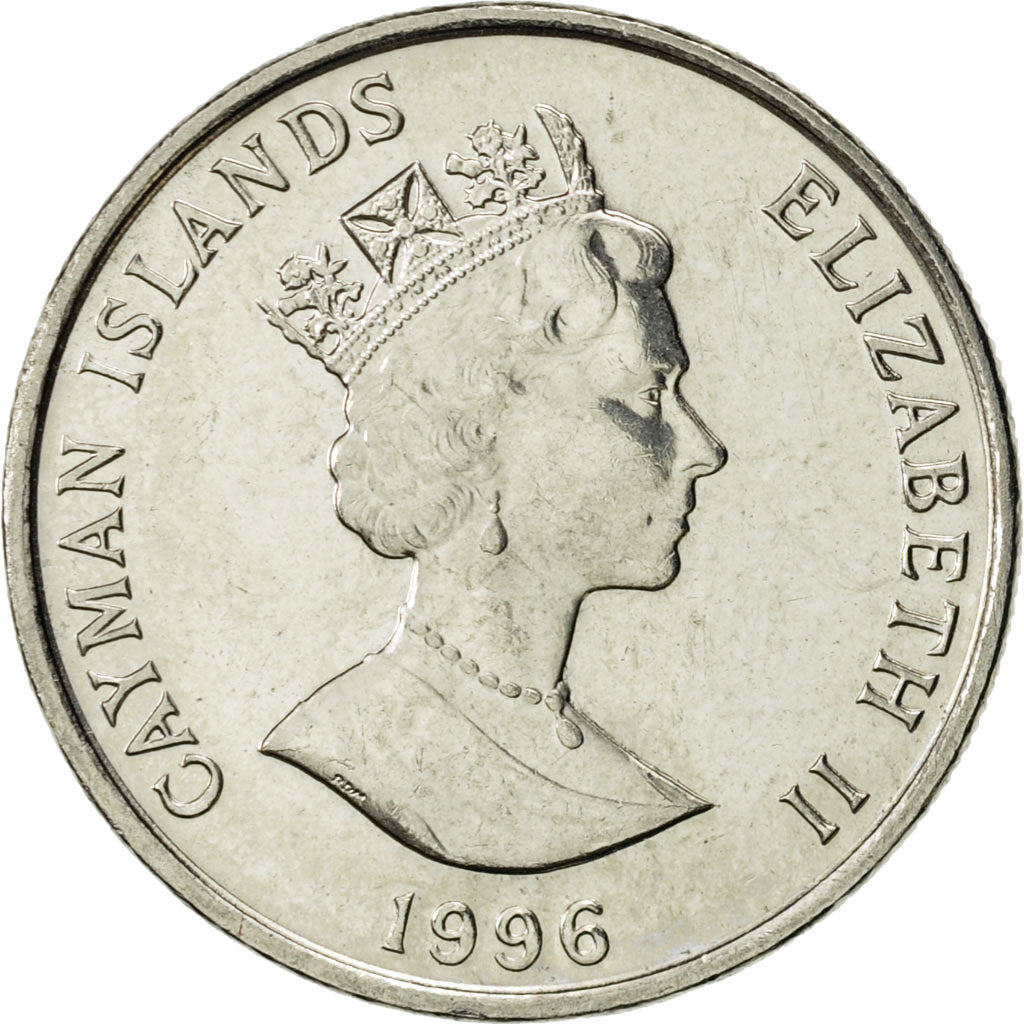 Coin, Cayman Islands, Elizabeth II, 10 Cents, 1996, British Royal Mint