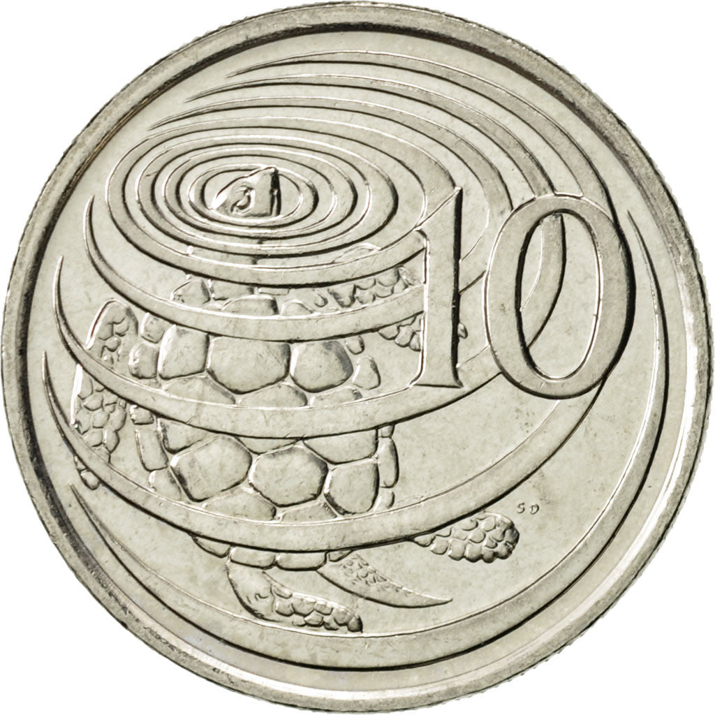 Coin, Cayman Islands, Elizabeth II, 10 Cents, 1996, British Royal Mint
