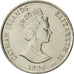 Moneta, Kajmany, Elizabeth II, 25 Cents, 1996, British Royal Mint, MS(60-62)