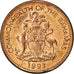 Munten, Bahama's, Elizabeth II, Cent, 1992, Franklin Mint, PR, Copper Plated
